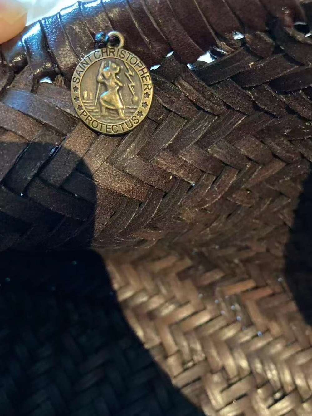 Dragon Diffusion Woven Chocolate Brown Tote - Picture 5 of 7